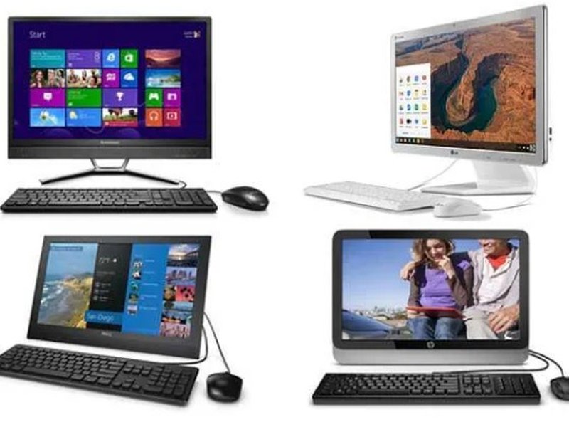 Range of All-in-One desktop PC systems with keyboard and mouse